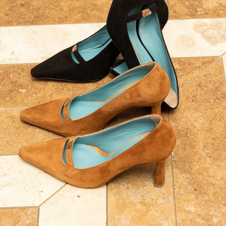 Neutrals / Brown Fanny Pump Cider Cashmere - Image 2