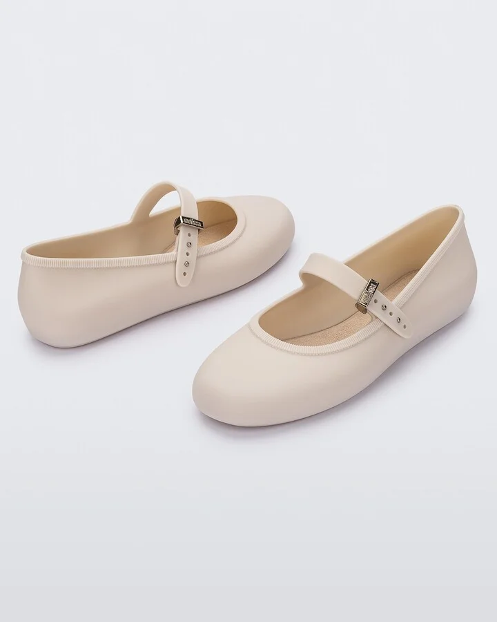 Neutrals / Brown Soft Ballerina Ballet Flat - Beige - Image 3
