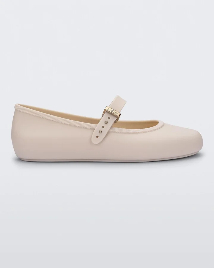 Neutrals / Brown Soft Ballerina Ballet Flat - Beige - Image 6