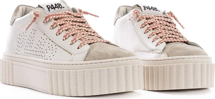 Neutrals Creeper Beige/ Coral Sneaker - Image 2