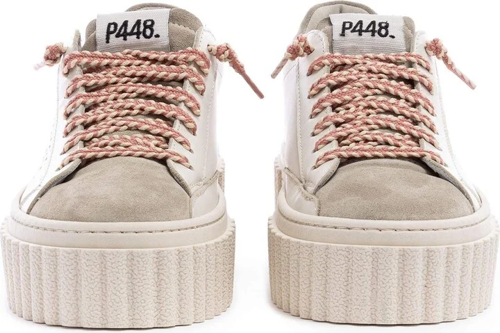 Neutrals Creeper Beige/ Coral Sneaker - Image 3