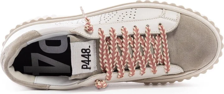 Neutrals Creeper Beige/ Coral Sneaker - Image 5