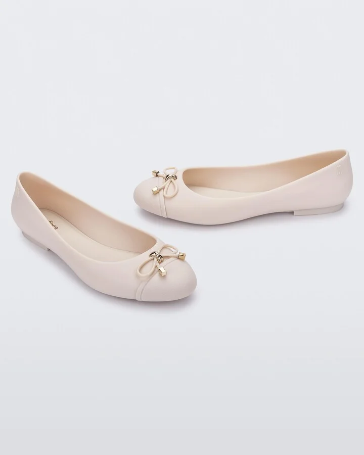 Neutrals Doll V Ballet Flat - Light Beige - Image 2