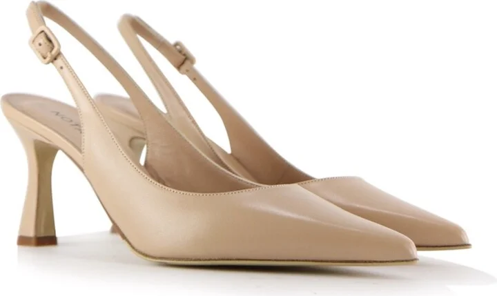 Neutrals Emilia Low Slingback Stilettos, Nude - Image 2