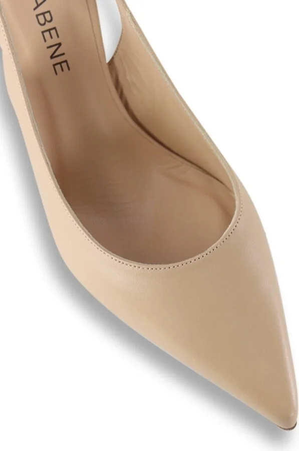 Neutrals Emilia Low Slingback Stilettos, Nude - Image 4
