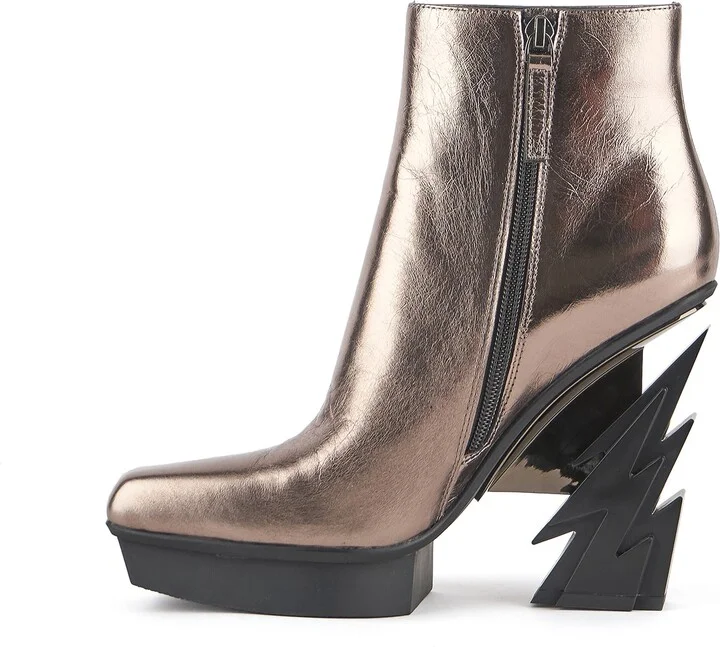 Neutrals Glam Square Boot - Gun Metal Ii - Image 3