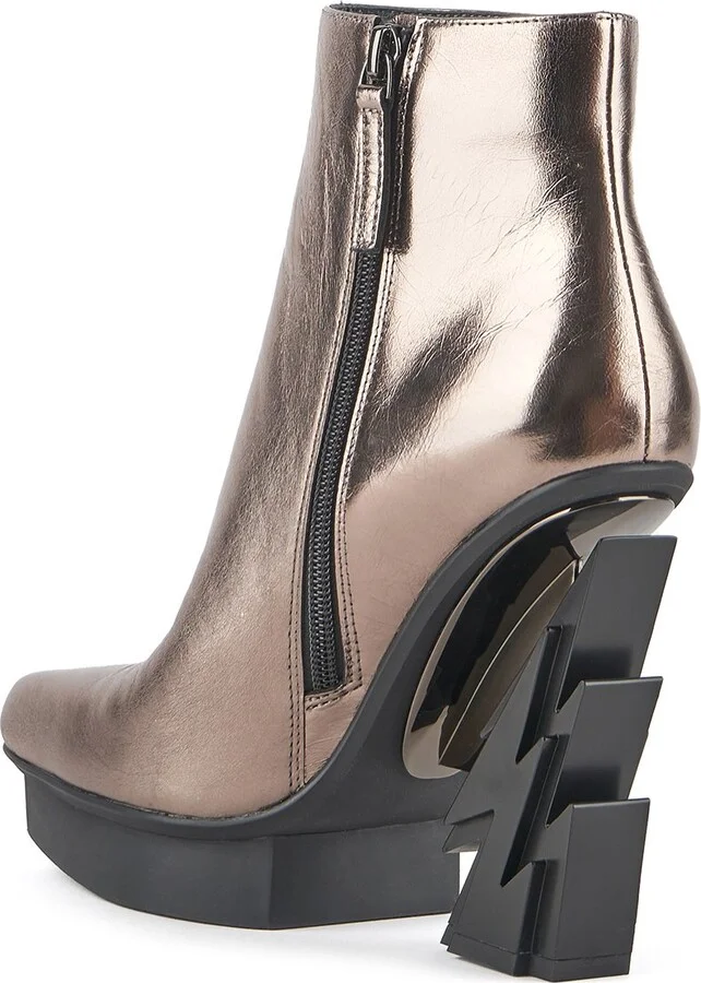 Neutrals Glam Square Boot - Gun Metal Ii - Image 4
