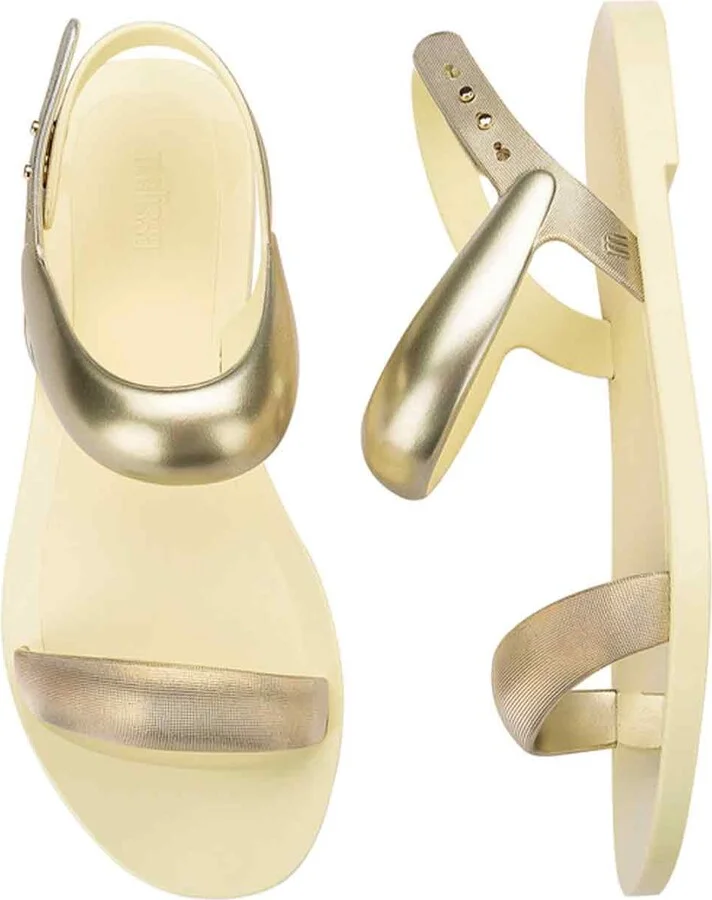 Neutrals / Gold Eclipse Sandal - Beige Gold - Image 3