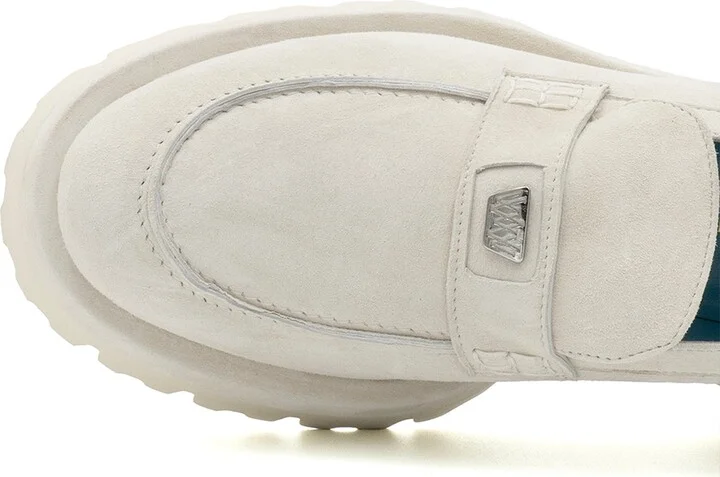 Neutrals / Grey / White Francesca Loafer Ivory Cashmer - Image 3