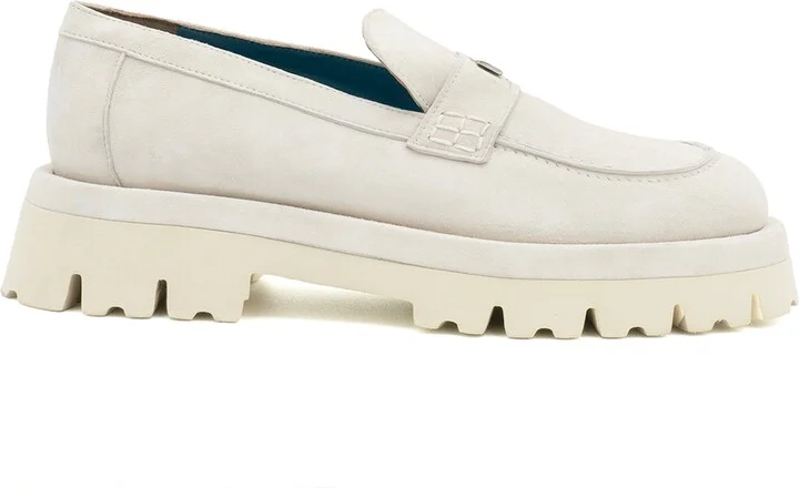 Neutrals / Grey / White Francesca Loafer Ivory Cashmer