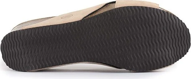 Neutrals Inis - Vegan Wedge Crossover Platform Slider - Natural - Image 5