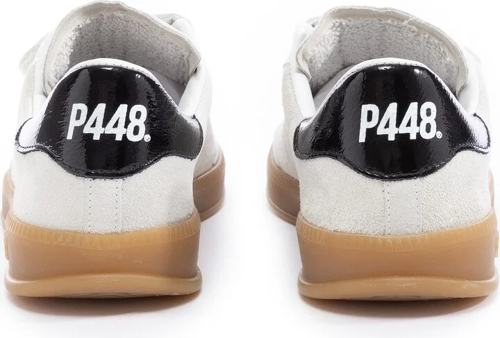 Neutrals Monza Velcro Cream Shine Sneaker - Image 3