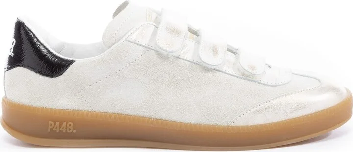 Neutrals Monza Velcro Cream Shine Sneaker