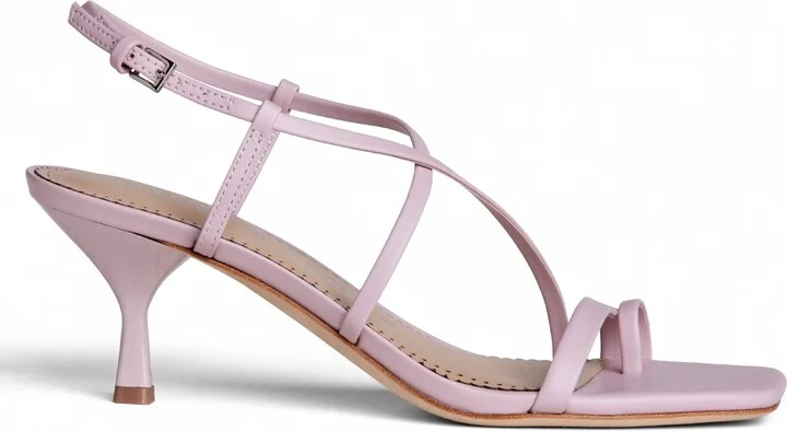 Neutrals / Pink Colette Baby Pink Strappy Comfortable Wedding Leather Sandal - Image 3
