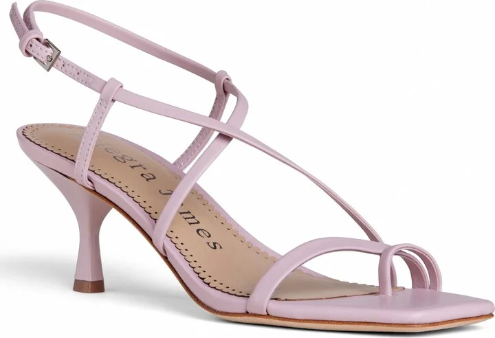 Neutrals / Pink Colette Baby Pink Strappy Comfortable Wedding Leather Sandal