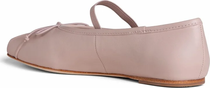 Neutrals / Pink Cosie Baby Pink Comfortable Work Evening Wedding Leather Ballerina - Image 3