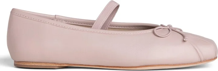 Neutrals / Pink Cosie Baby Pink Comfortable Work Evening Wedding Leather Ballerina - Image 4