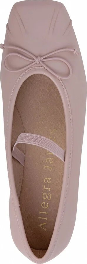 Neutrals / Pink Cosie Baby Pink Comfortable Work Evening Wedding Leather Ballerina - Image 5