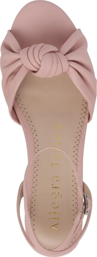Neutrals / Pink Mina Baby Blush Pink Comfortable Flat Wedding Or Work Leather Sandal - Image 3