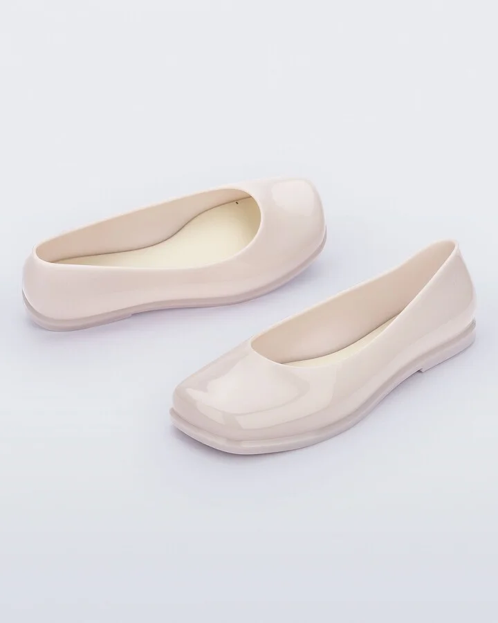Neutrals Ruby Ballet Style Flat - Milky Beige - Image 2