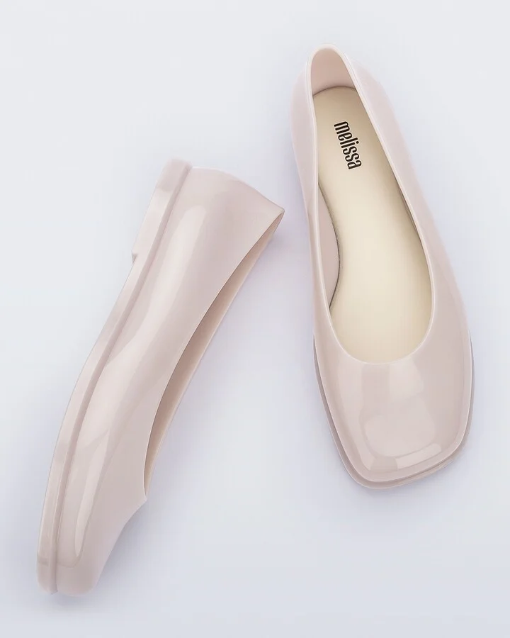 Neutrals Ruby Ballet Style Flat - Milky Beige - Image 3