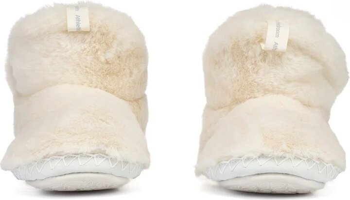 Neutrals / White Harriet - Recycled High Density Faux Fur Slipper Boot - Cream - Image 6