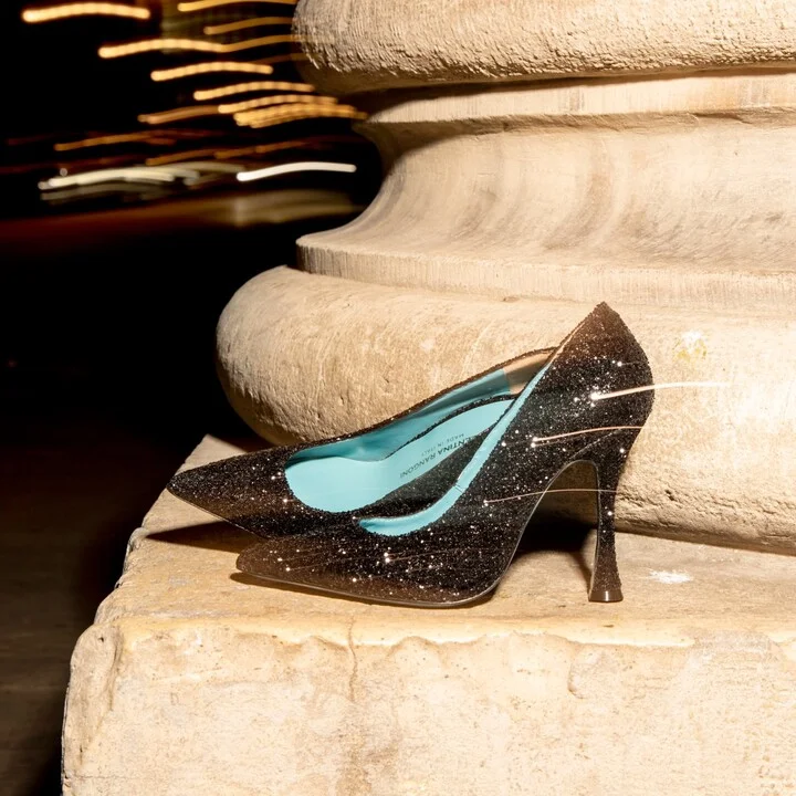 Neutrals / White Simply Pump Bianca Nadia Glitter - Image 2