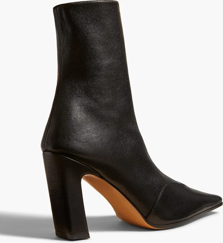 Nevada Stretch High Boot in Black Nappa Leather - Image 3