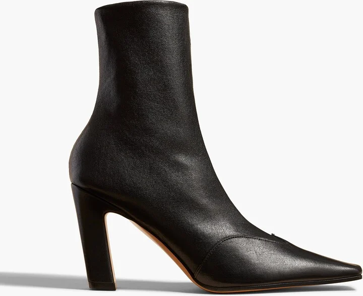Nevada Stretch High Boot in Black Nappa Leather