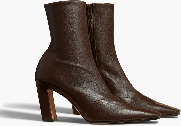 Nevada Stretch High Boot in Dark Brown Nappa Leather - Image 2