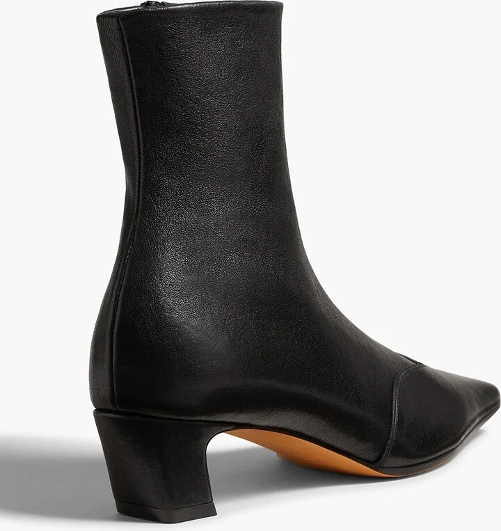 Nevada Stretch Low Boot in Black Nappa Leather - Image 3