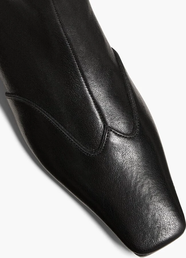 Nevada Stretch Low Boot in Black Nappa Leather - Image 4