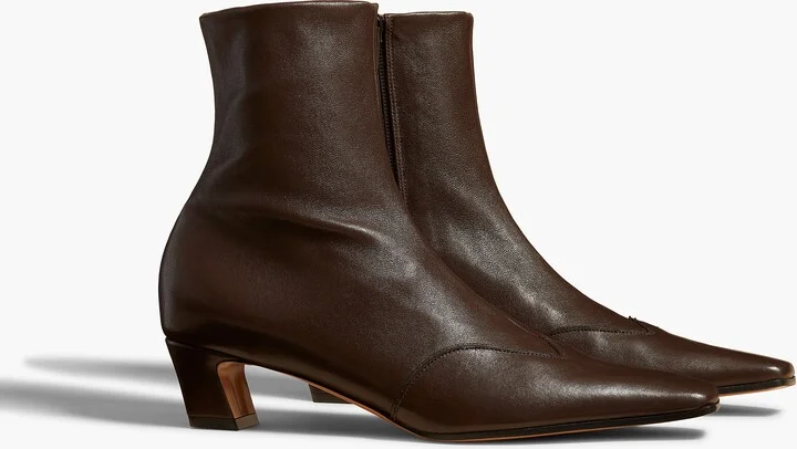 Nevada Stretch Low Boot in Dark Brown Nappa Leather - Image 2