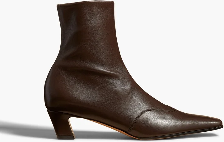 Nevada Stretch Low Boot in Dark Brown Nappa Leather