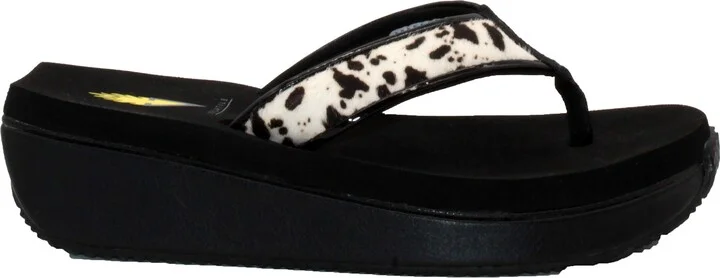 Neville Genuine Calf Hair Platform Flip Flop - Image 3