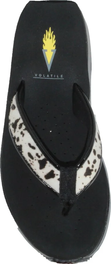 Neville Genuine Calf Hair Platform Flip Flop - Image 5