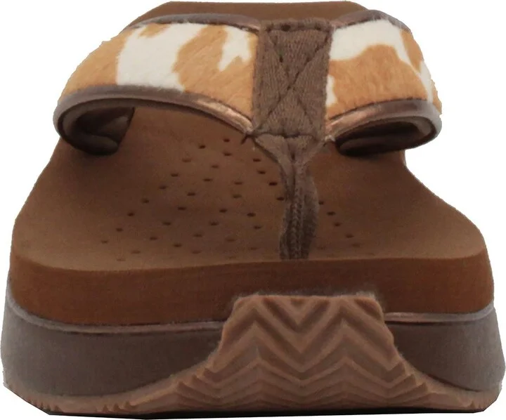 Neville Genuine Calf Hair Platform Flip Flop - Image 10