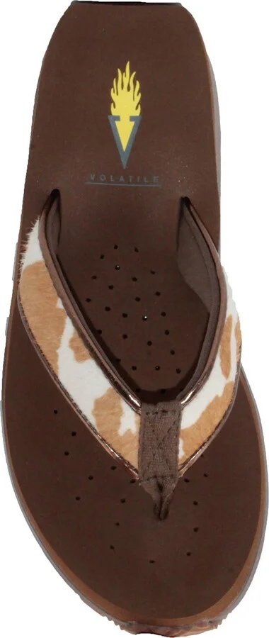 Neville Genuine Calf Hair Platform Flip Flop - Image 11