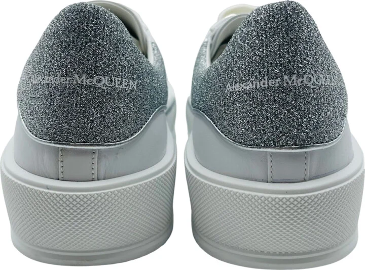 New Alexander McQueen Men's Ivory Leather Sneakers EU 43/US 10 - Image 5