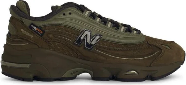 New Balance '1000' Green Leather Blend Sneakers