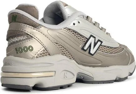 New Balance '1000' Grey Fabric Blend Sneakers - Image 3