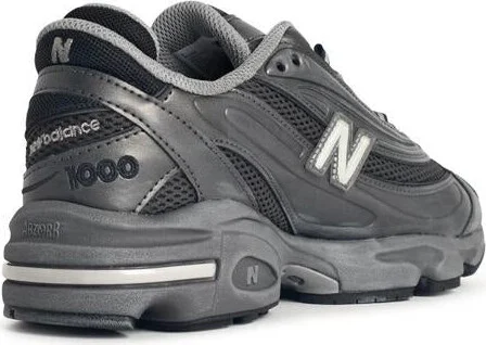 New Balance '1000' Grey Fabric Blend Sneakers - Image 3