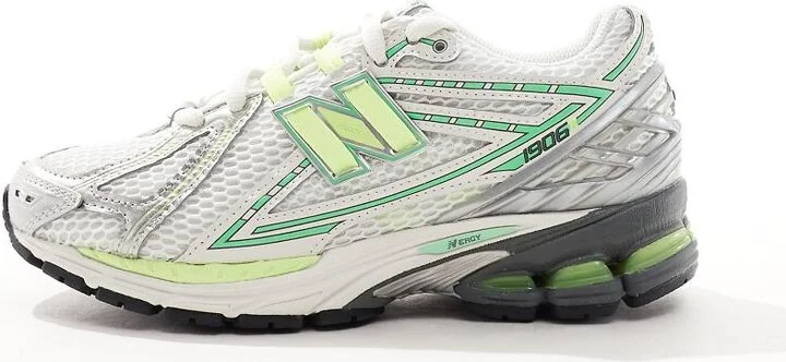 New Balance 1906 neon unisex sneakers in green -Exclusive to ASOS - Image 4