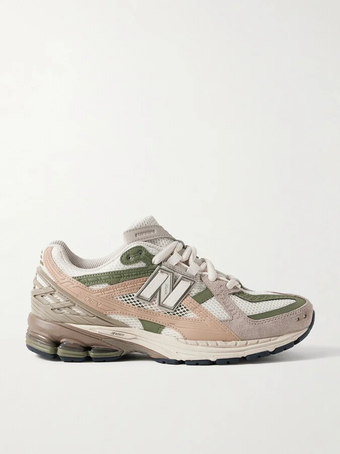 New Balance - 1906 Rubber, Leather And Shell-trimmed Mesh Sneakers - Neutrals