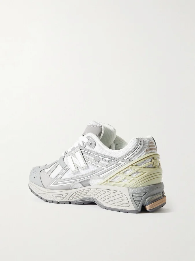 New Balance - 1906 Rubber-trimmed Faux Leather And Mesh Sneakers - Gray - Image 3