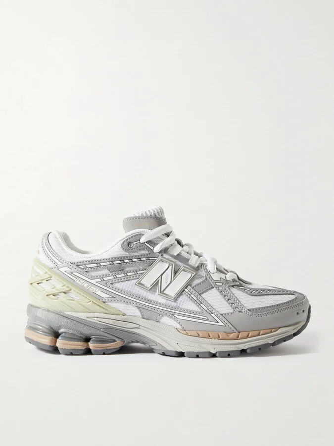 New Balance - 1906 Rubber-trimmed Faux Leather And Mesh Sneakers - Gray