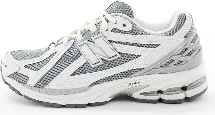 New Balance 1906 unisex sneakers in gray and white detail - Image 2