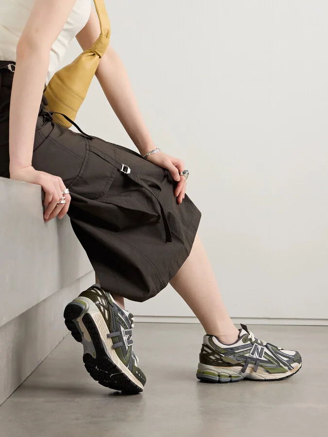 New Balance - 1906a Rubber-trimmed Mesh Sneakers - Green - Image 2