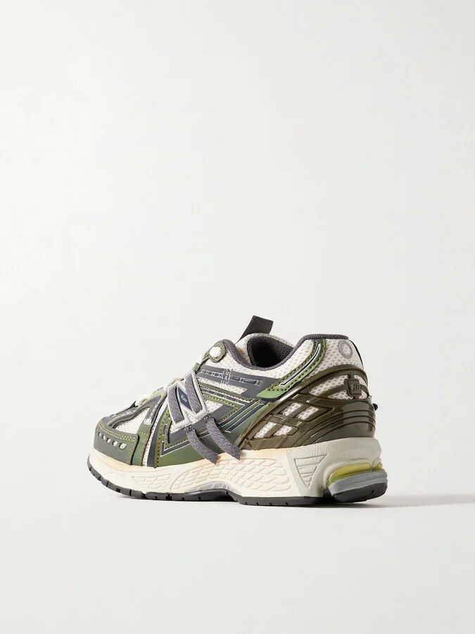 New Balance - 1906a Rubber-trimmed Mesh Sneakers - Green - Image 3