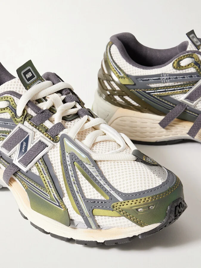 New Balance - 1906a Rubber-trimmed Mesh Sneakers - Green - Image 4